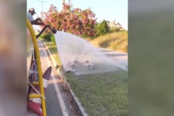 Manavgat’ta Çocuklara Serinletici Sürpriz