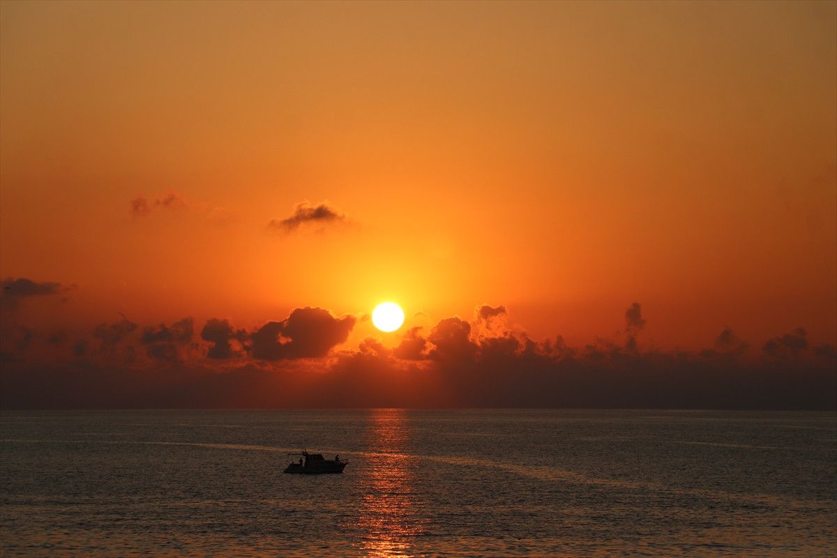 Trabzon'dan Muhteşem Gün Batımı Manzarası