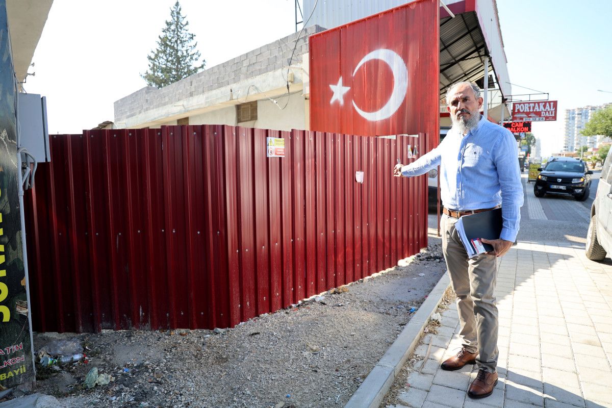 Adana'nın Yüreğir ilçesinde yaşanan arazi ve giriş kapatma olayı