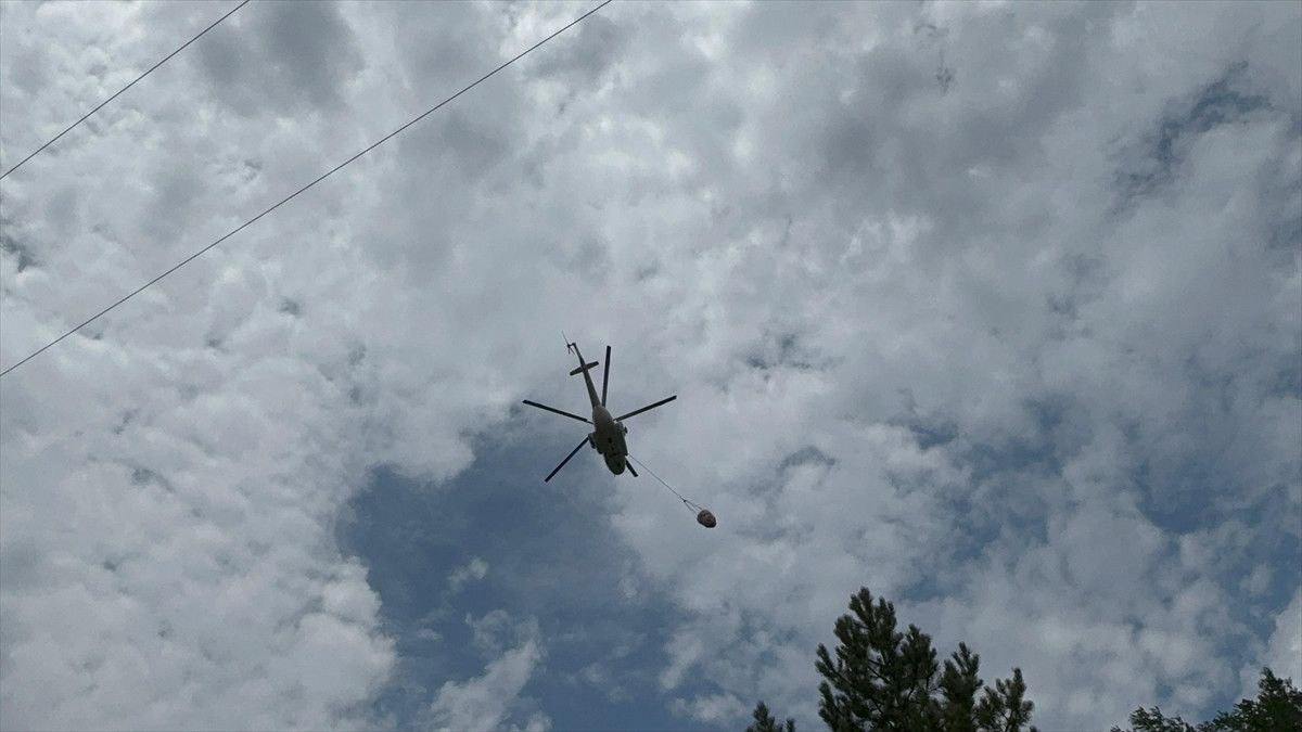 Konya Doğanhisar'daki Orman Yangınıyla Mücadele