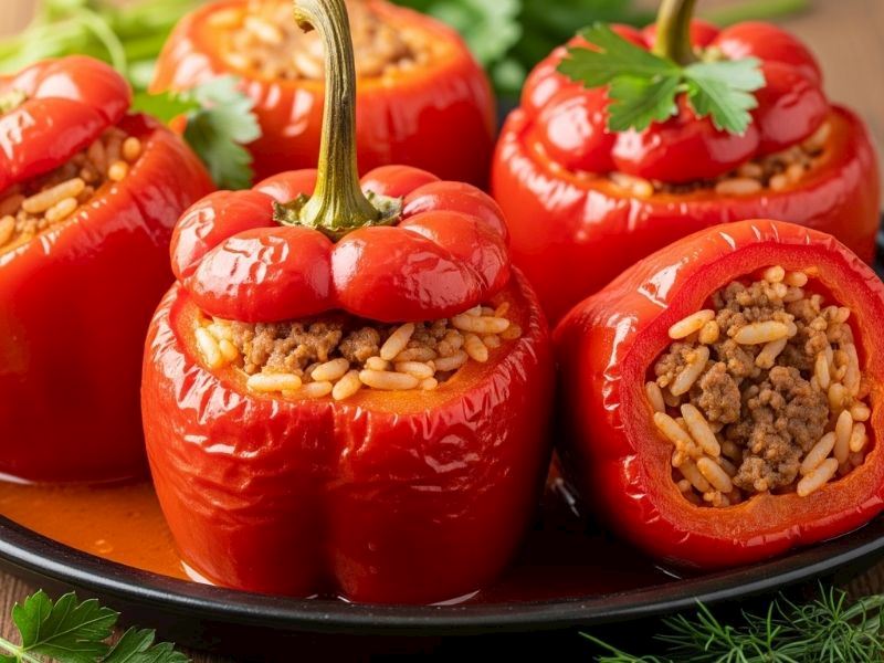 Leziz ve Pratik Kıymalı Biber Dolması Tarifi