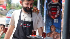 Yozgat’ın Sorgun İlçesinde Iguana ‘Ökkeş’ Çevreyi Büyülüyor