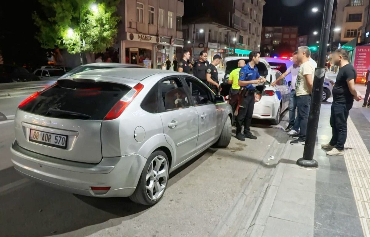 Aksaray'da Muayenesiz Araç, Ehliyetsiz ve Alkollü Yakalanan Sürücüye Şok Durum!