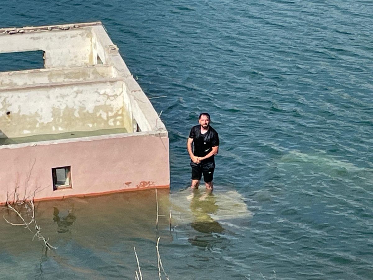 Su seviyesinin çekilmesiyle ortaya çıkan tarihi kalıntılar