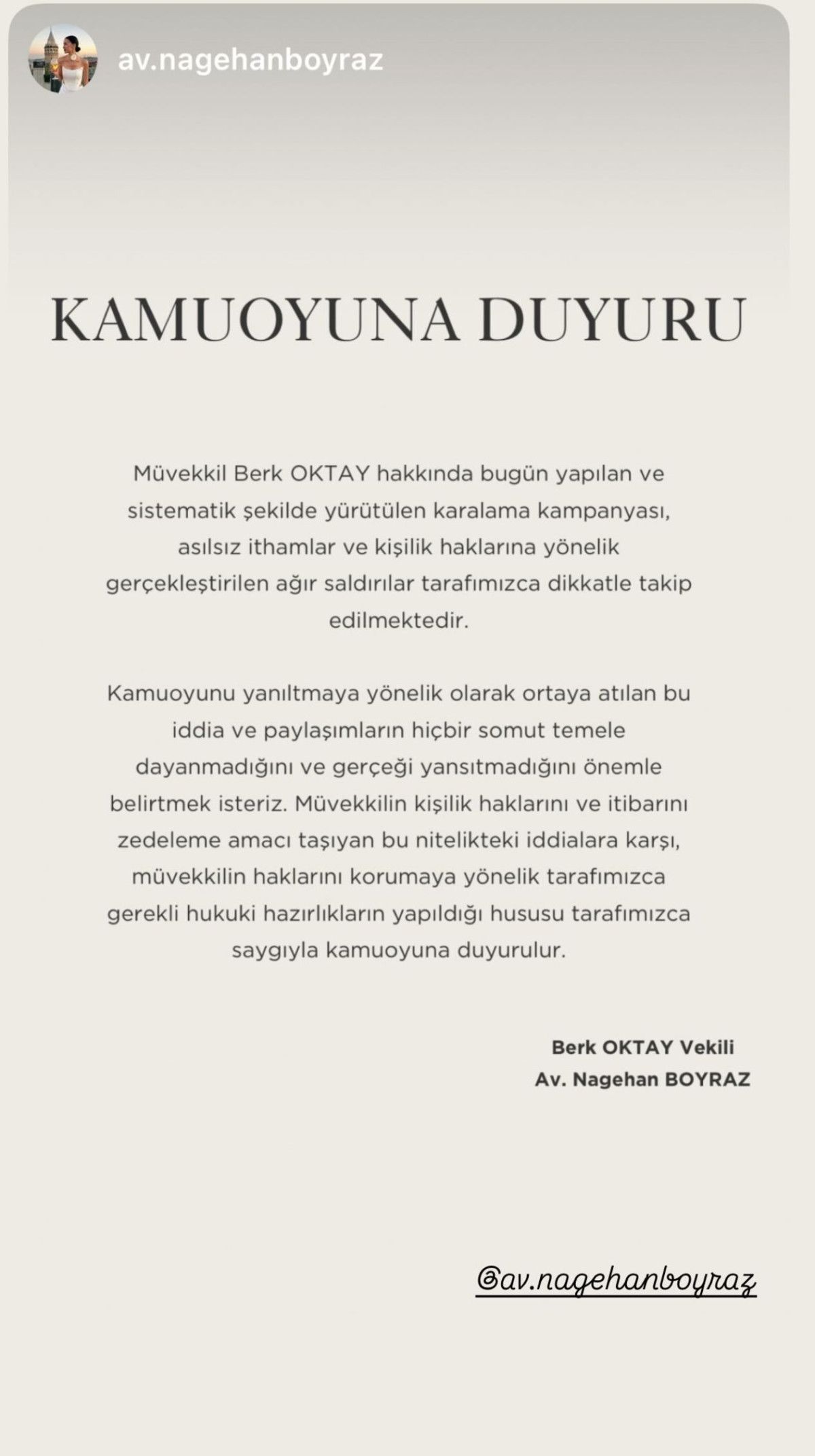 Taciz İddiası ve Hukuki Süreç