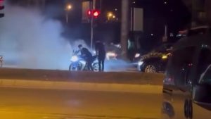 Hatayda Düğün Konvoyunda Lastik Yakarak Sürücüye Ceza Yağdı