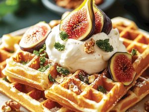 İncirli ve Dondurmalı Waffle Tarifi: Tatlı Bir Lezzet Deneyimi