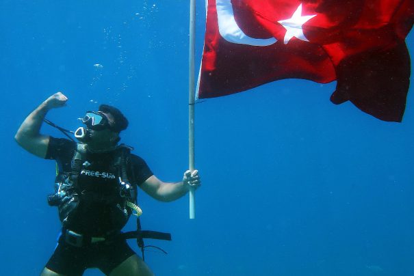 Muğla’da Denizle 30 Ağustos Zafer Bayramı Kutlaması