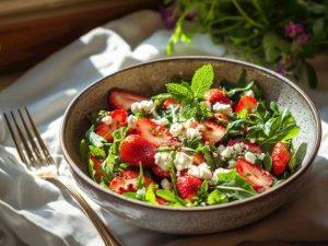 Serinletici Çilek ve Naneli Yaz Salatası Tarifi