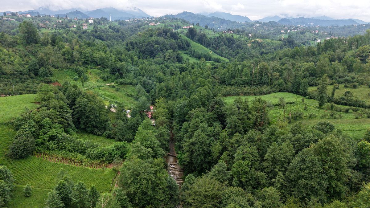 Trabzonda Turizmde İlçe Halkının Yüzünü Güldüren Muhteşem Şelale