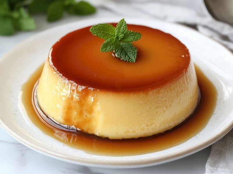 Vietnam Usulü Kremalı Karamel Banh Flan Tarifi