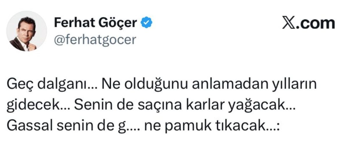 Ferhat Göçeri Yeniden Tepki Çekti! Yapılan Yoruma Sert Yanıt Verdi