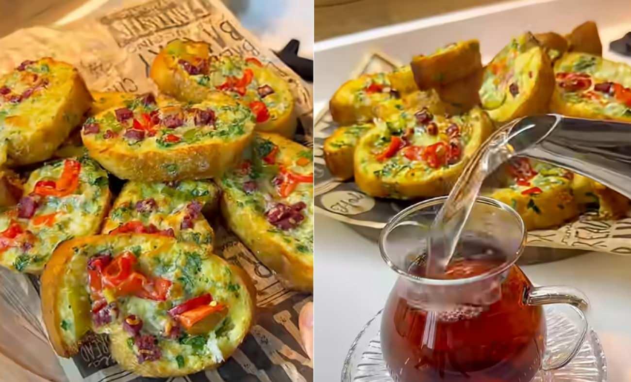 Fırında Kaşarlı ve Sucuklu Yumurtalı Ekmek Tarifi - Lezzetli ve Pratik Kahvaltı Önerisi