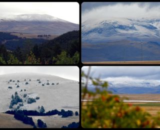 Karsta Sarıkamış Kayak Merkezi’nde Mevsimin İlk Karı Yağdı
