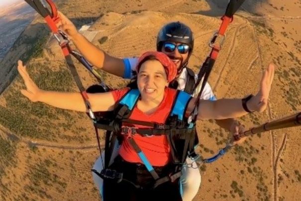 Kayseri’de Yüreyemeyen İremin Paraşüt Hayali Gerçeğe Dönüştü