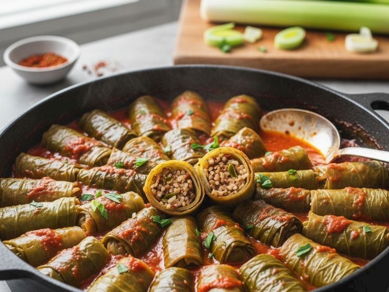 Lezzetli ve Pratik Pırasa Dolması Tarifi