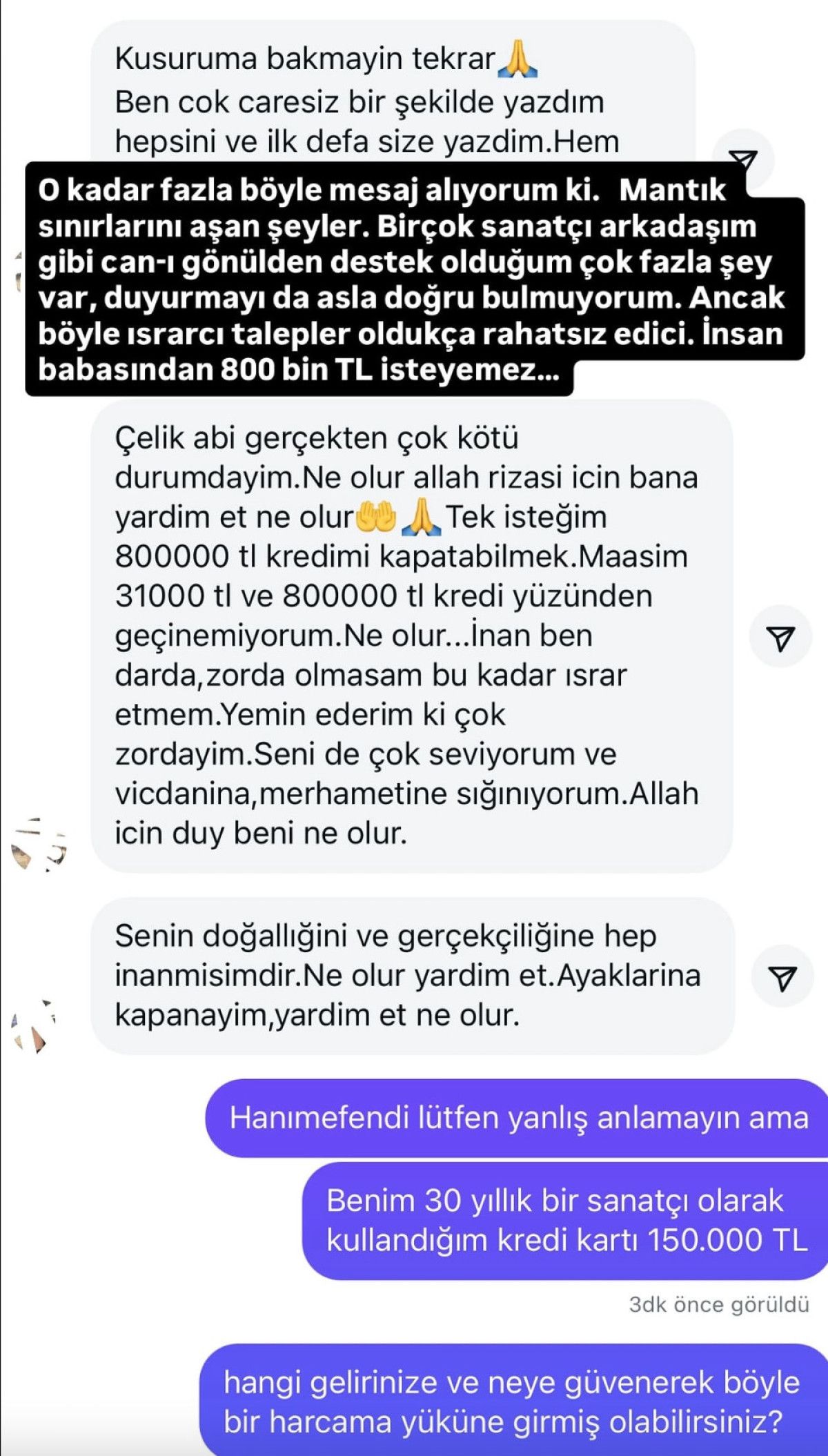 Şarkıcı Çelik'ten Şok İtiraf: Takipçi 800 Bin TL İstedi!