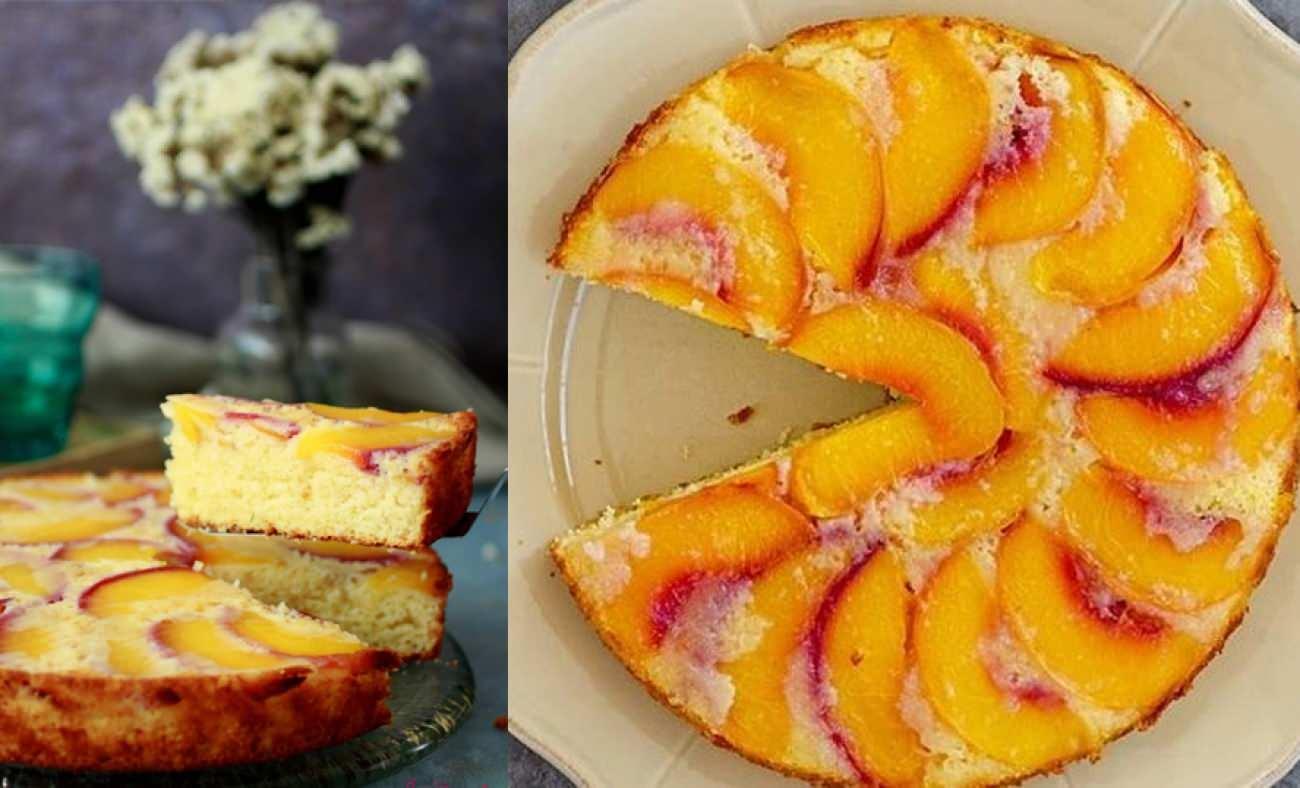 Yazın Son Lezzetleri: Karamelize Şeftali ve Labneli Kek Tarifi